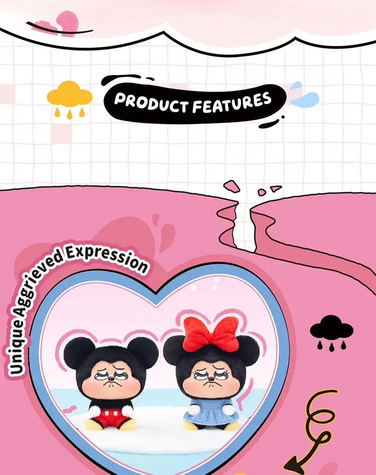 TOPTOY x DISNEY - Mickey & Minnie Pouty Series Plush Charm Blind Box gallery image 11