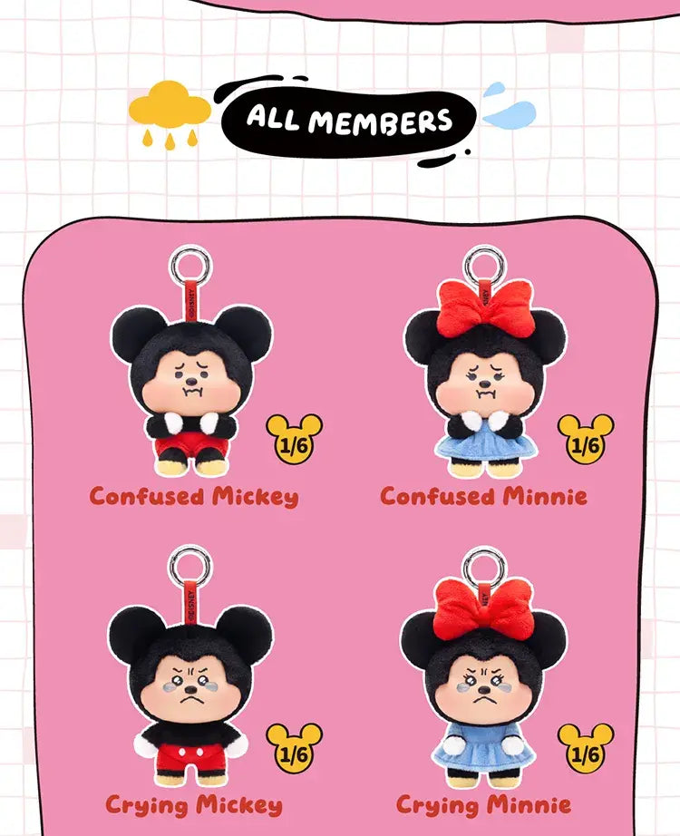 TOPTOY x DISNEY - Mickey & Minnie Pouty Series Plush Charm Blind Box gallery image 13