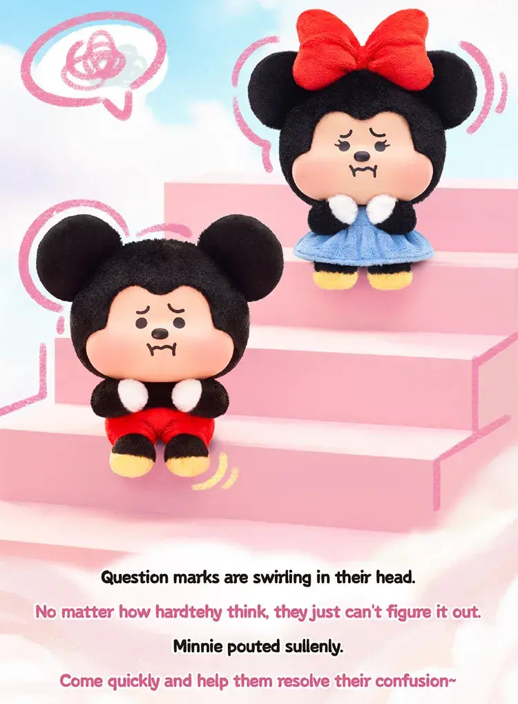TOPTOY x DISNEY - Mickey & Minnie Pouty Series Plush Charm Blind Box gallery image 5