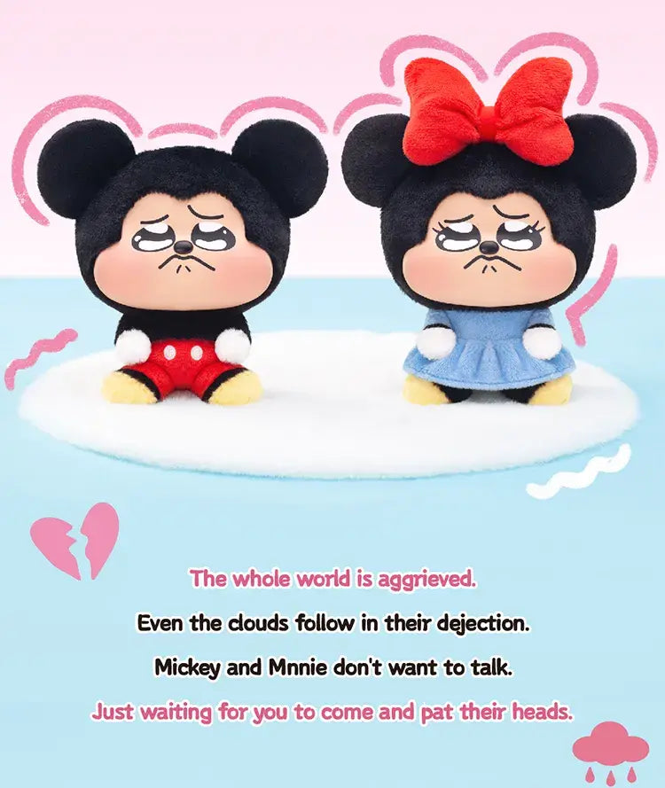 TOPTOY x DISNEY - Mickey & Minnie Pouty Series Plush Charm Blind Box gallery image 9
