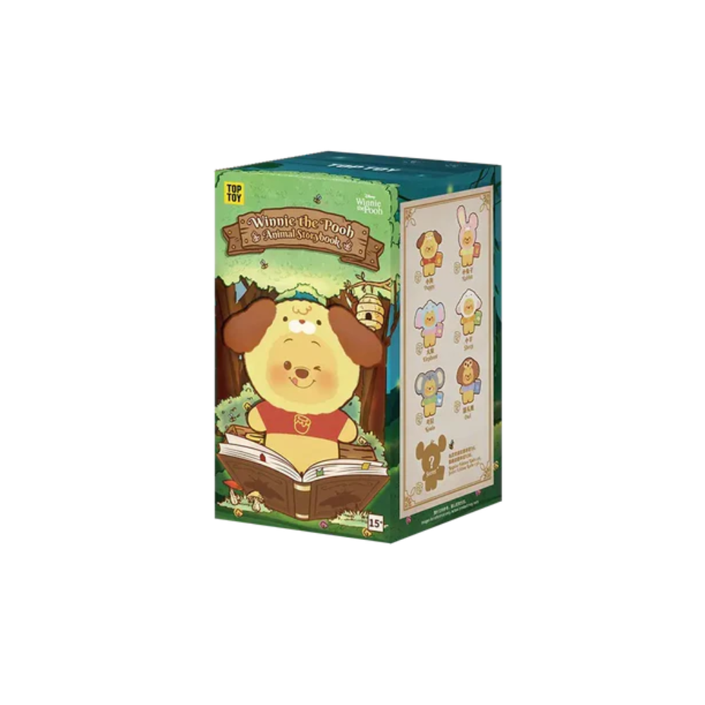 TOPTOY x DISNEY Winnie the Pooh Animal Storybook Series Plush Keychain Blind Box - Single Box - Main Image