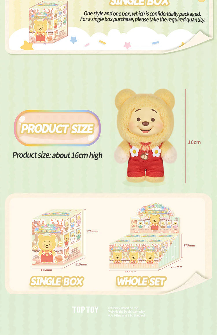 TOPTOY x DISNEY - Winnie the Pooh Candy Series Plush Keychain Blind Box gallery image 12