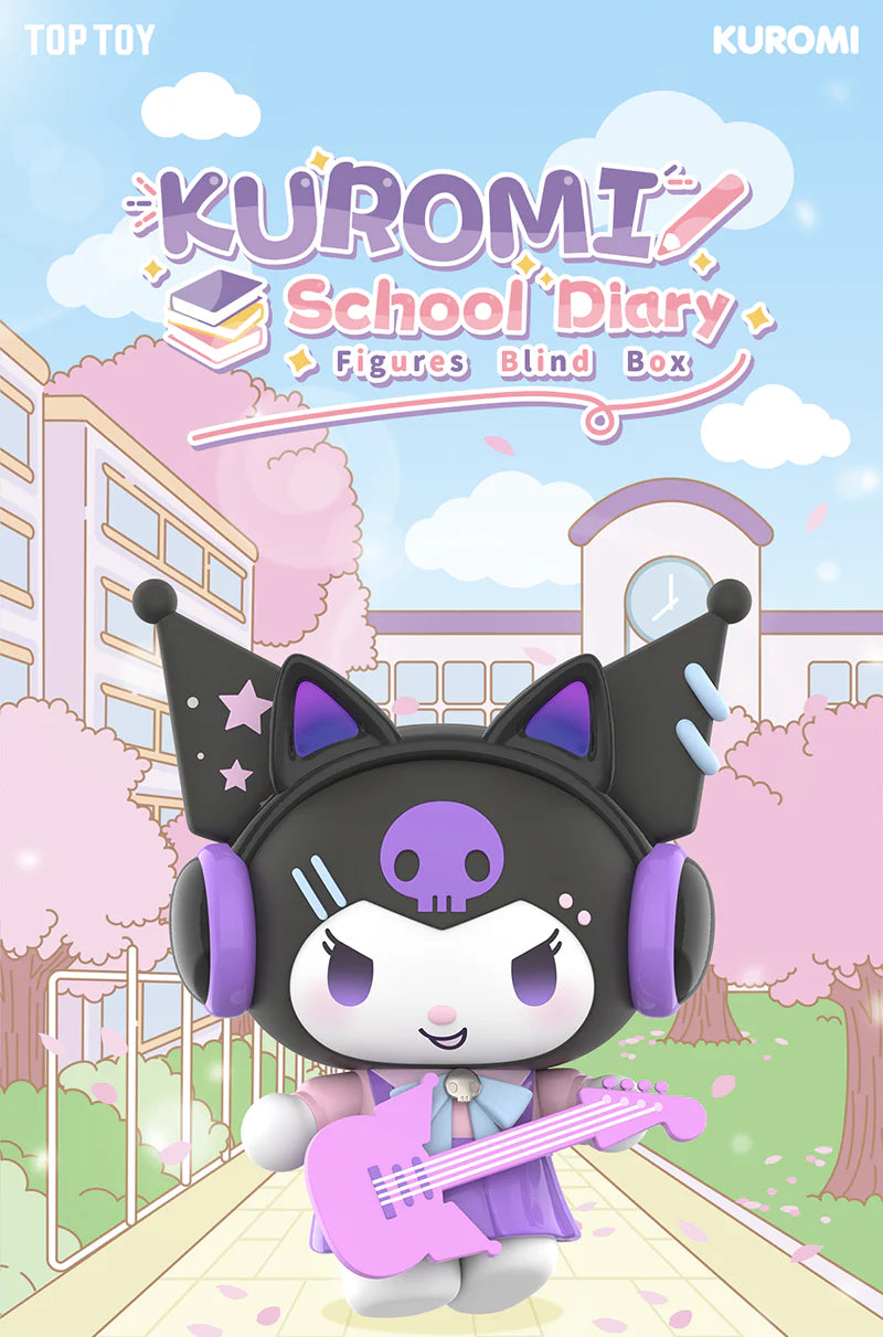 TOPTOY x SANRIO - Kuromi School Diary Series Figure Blind Box gallery image 1