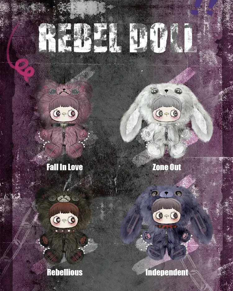 TOPTOY x MAYMEI - Rebel Doll Series Plush Backpack Blind Box gallery image 13