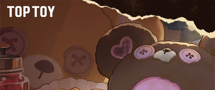 TOPTOY x MAYMEI - Tiny Bear Cookie Series Plush Keychain Blind Box gallery image 1