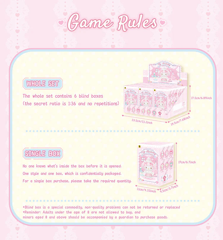 TOPTOY x SANRIO - My Melody Sweet Dreams Boudoir Series Plush Blind Box gallery image 16