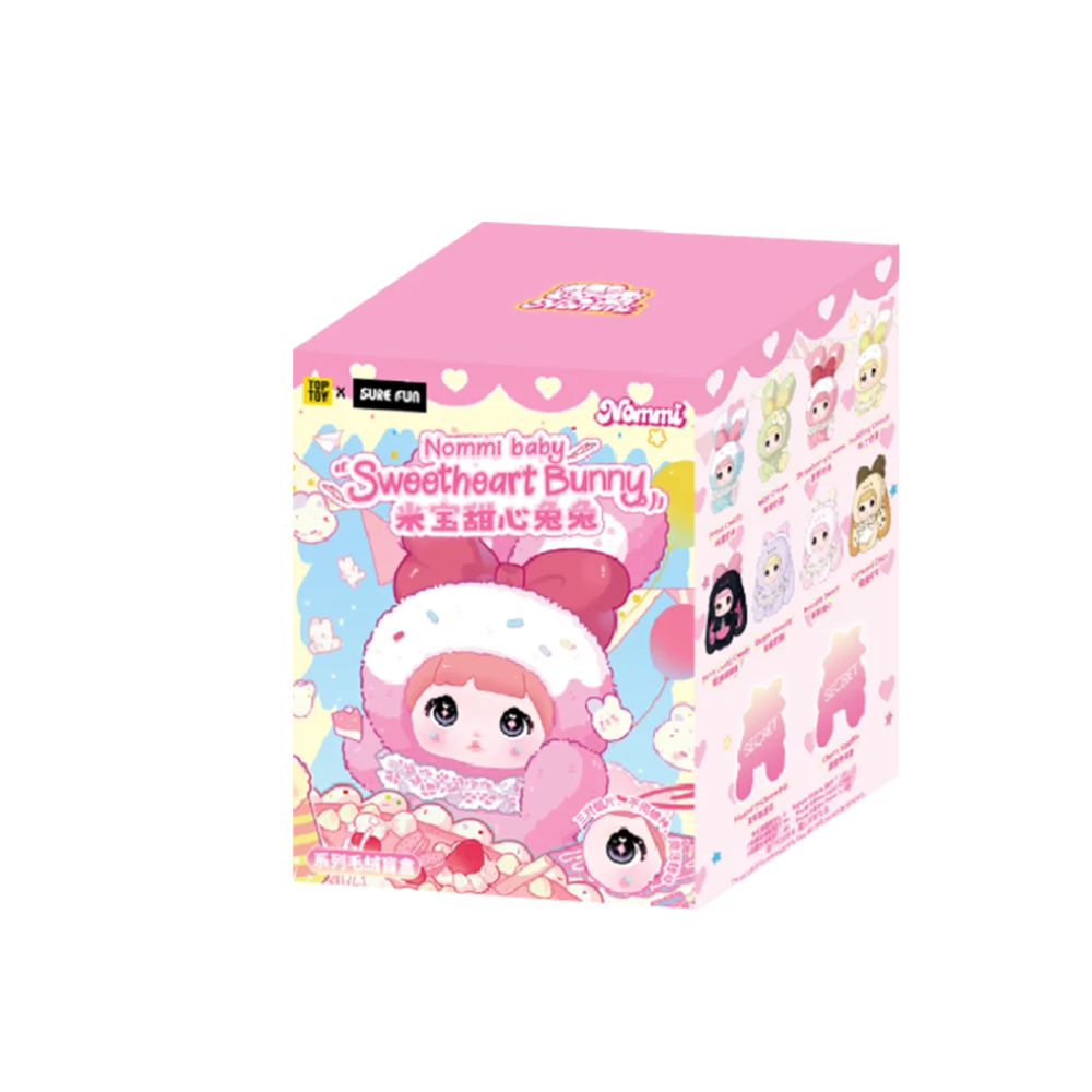 TOPTOY x NOMMI Baby Sweetheart Bunny Plush Keychain Blind Box - Single Box - Main Image