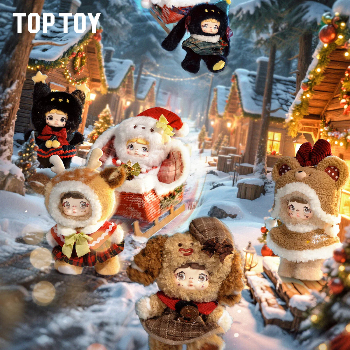 TOPTOY x NOMMI Magical Christmas Eve Series Plush Keychain Blind Box - Main Image