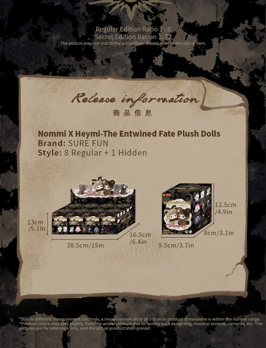 TOPTOY x NOMMI - Nommi x Heymi The Entwined Fate Series Plush Doll Blind Box gallery image 16