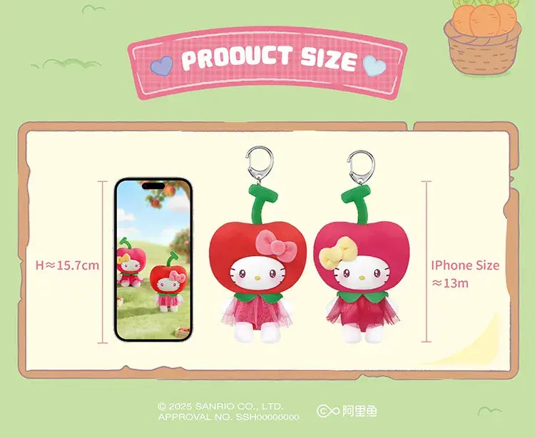 TOPTOY x SANRIO - Fruit & Vegetable Series Mini Vinyl Plush Pendant Blind Box gallery image 21