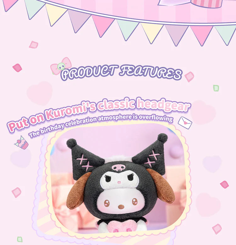 TOPTOY x SANRIO - Kuromi Party Keychain Series Plush Blind Box gallery image 16