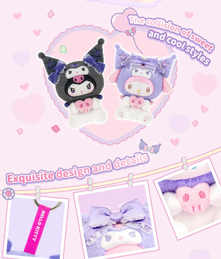 TOPTOY x SANRIO - Kuromi Party Keychain Series Plush Blind Box gallery image 17