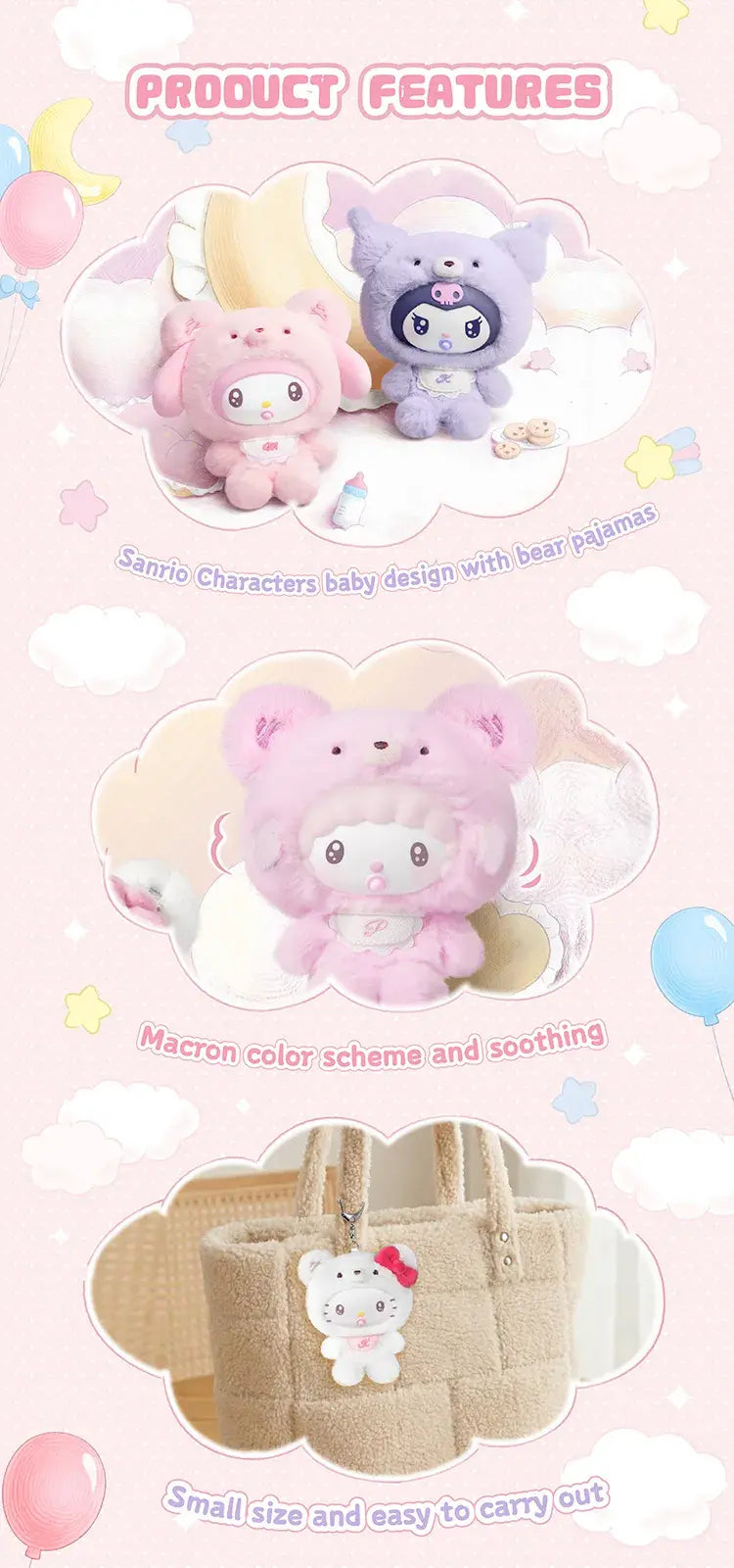 TOPTOY x SANRIO - Little Bear Planet Series Plush Pendant Blind Box gallery image 10