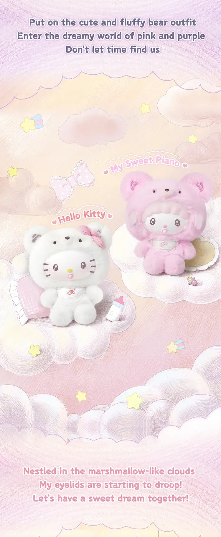 TOPTOY x SANRIO - Little Bear Planet Series Plush Pendant Blind Box gallery image 3