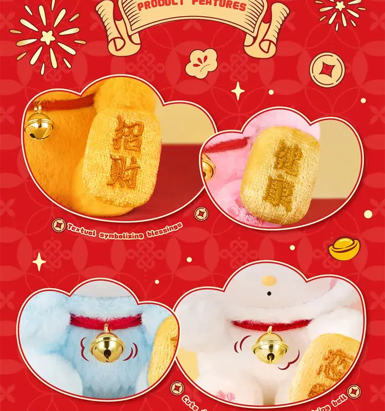 TOPTOY x SANRIO - Lucky Cat Series Plush Keychain Blind Box gallery image 22