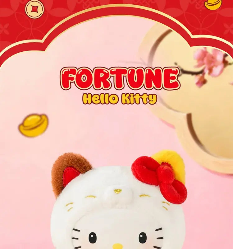 TOPTOY x SANRIO - Lucky Cat Series Plush Keychain Blind Box gallery image 3