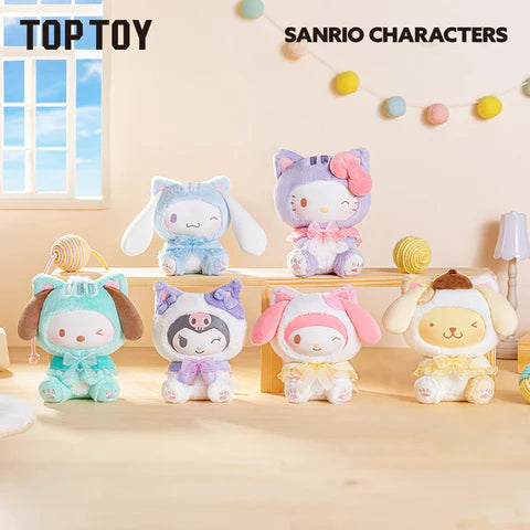 TOPTOY x SANRIO Play with Kittens Series Plush Keychains Gift Blind Box - Main Image 