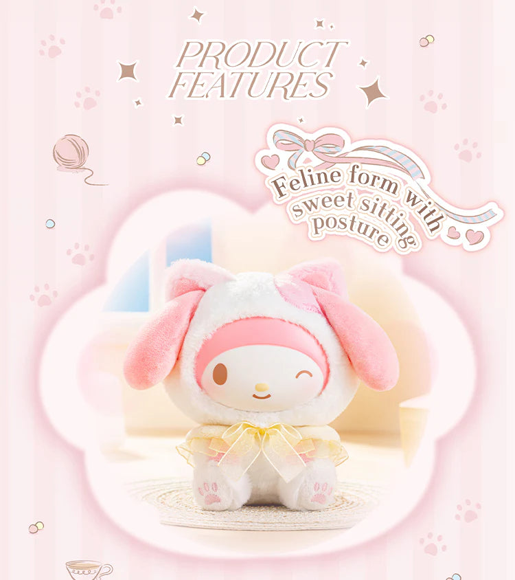 TOPTOY x SANRIO - Play with Kittens Series Plush Keychains Gift Blind Box gallery image 2