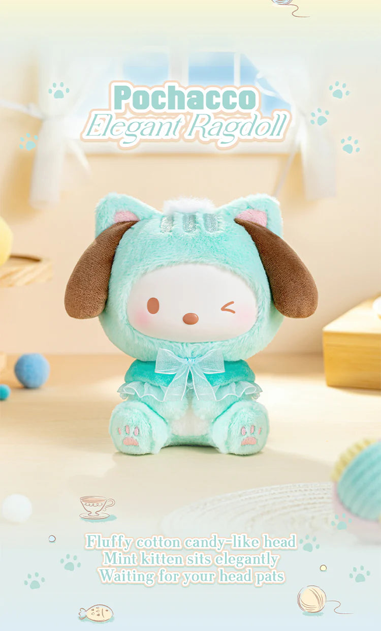 TOPTOY x SANRIO - Play with Kittens Series Plush Keychains Gift Blind Box gallery image 6