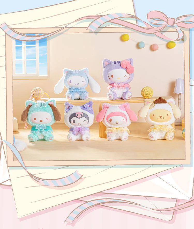 TOPTOY x SANRIO - Play with Kittens Series Plush Keychains Gift Blind Box gallery image 8