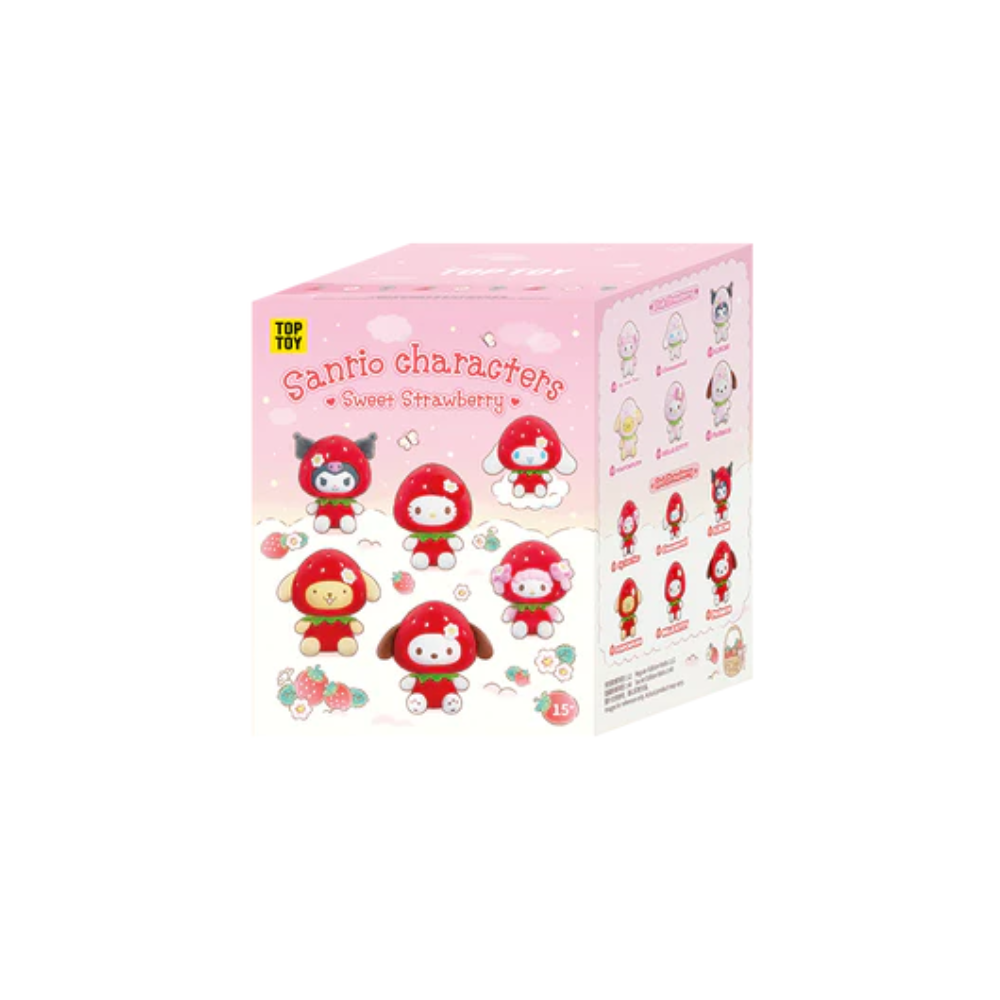 TOPTOY x SANRIO Sweet Strawberry Series Plush Keychain Blind Box - Single Box - Main Image