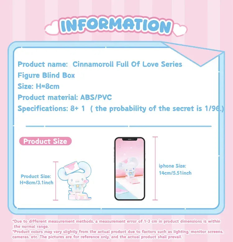 TOPTOY x SANRIO - Cinnamoroll Full of Love Series Figure Blind Box gallery image 22