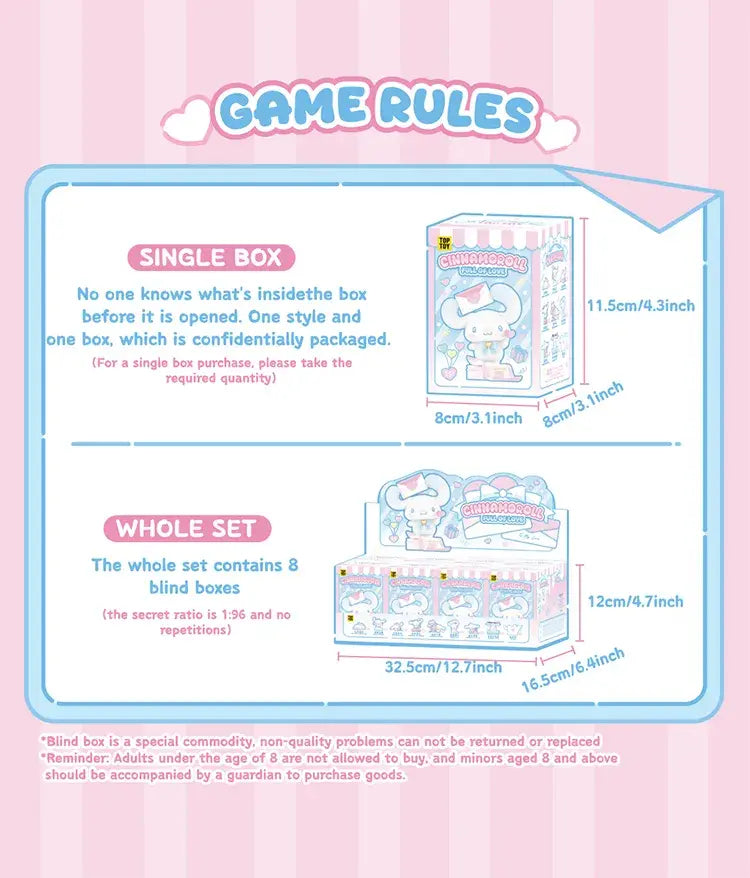 TOPTOY x SANRIO - Cinnamoroll Full of Love Series Figure Blind Box gallery image 23