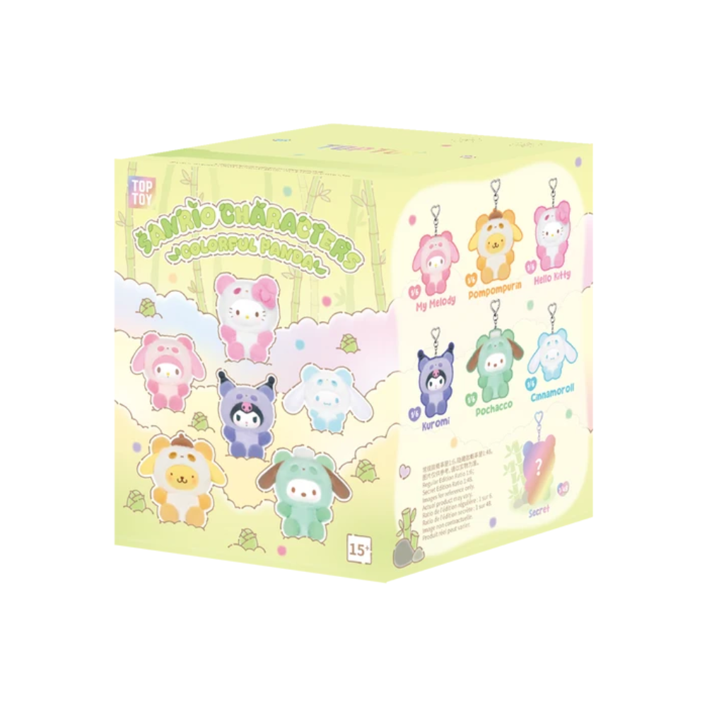 TOPTOY x SANRIO Colorful Panda Series Plush Pendant Blind Box - Single Box - Main Image 