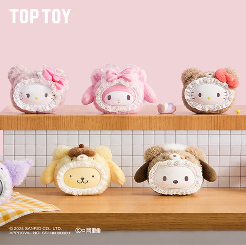 TOPTOY x SANRIO Fluffy Teddy Bear Plush Keychain Gift Blind Box - Main Image 2