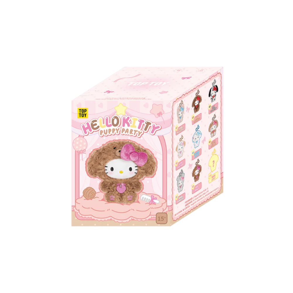 TOPTOY x SANRIO Hello Kitty Puppy Party Series Plush Pendant Blind Box - Single Box - Main Image 