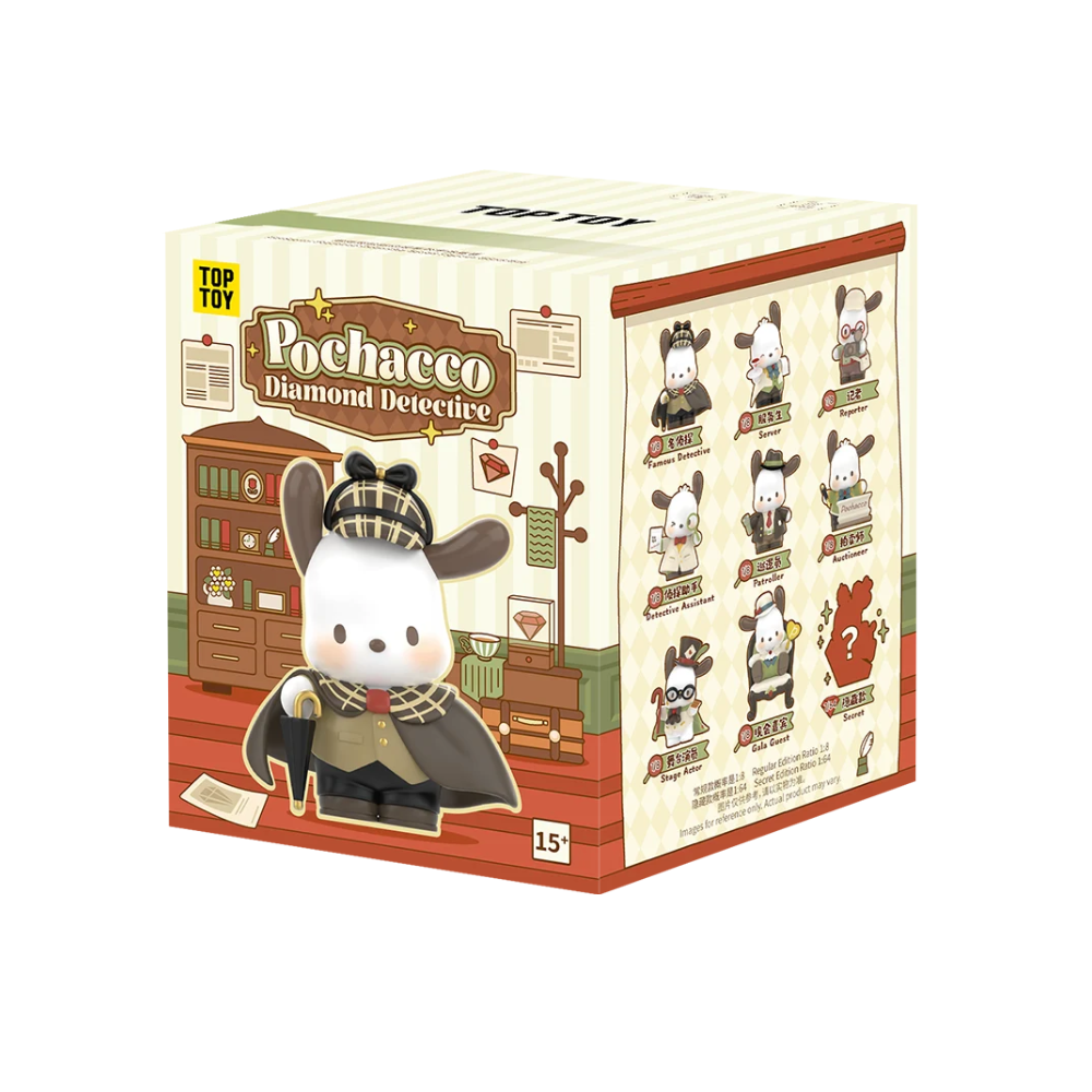 TOPTOY x SANRIO Pochacco Diamond Detective Series Figure Blind Box - Single Box - Main Image 