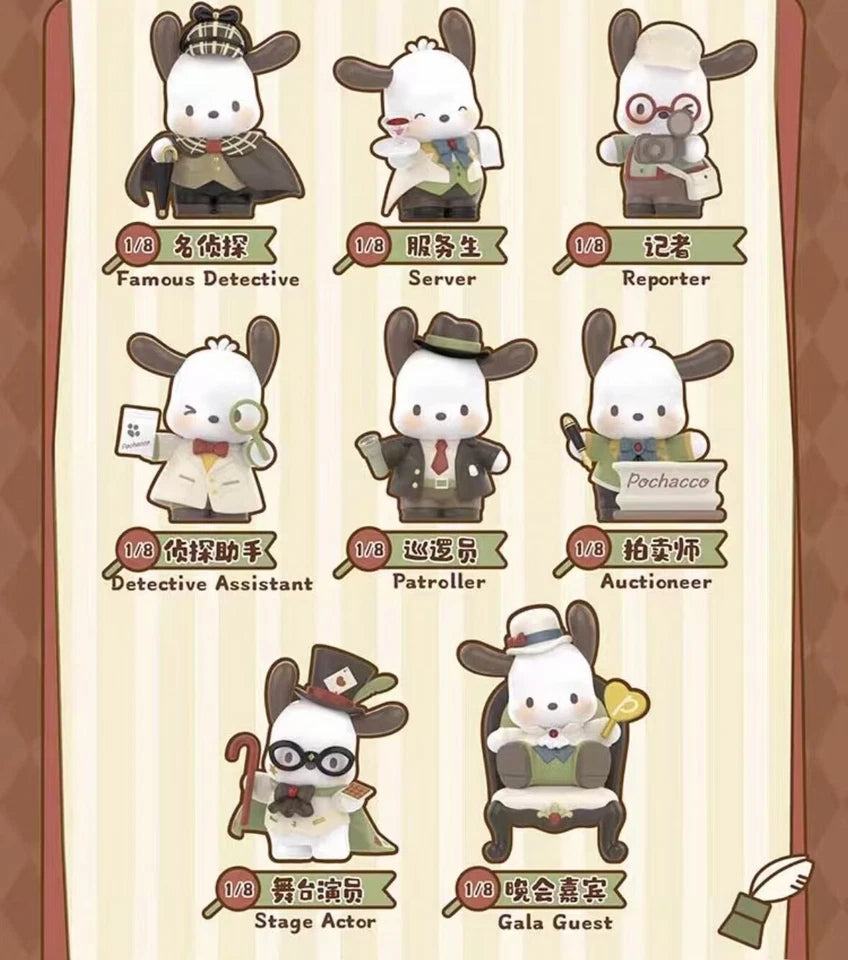 TOPTOY x SANRIO - Pochacco Diamond Detective Series Figure Blind Box gallery image 1