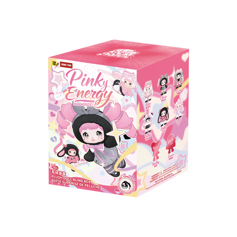 TOPTOY x NOMMI - Pinky Energy Series Plush Doll Blind Box - Single Box - Main Image
