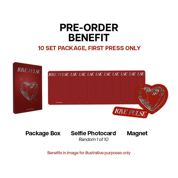 TREASURE LOVE PULSE 3rd Mini Album - Set POBs