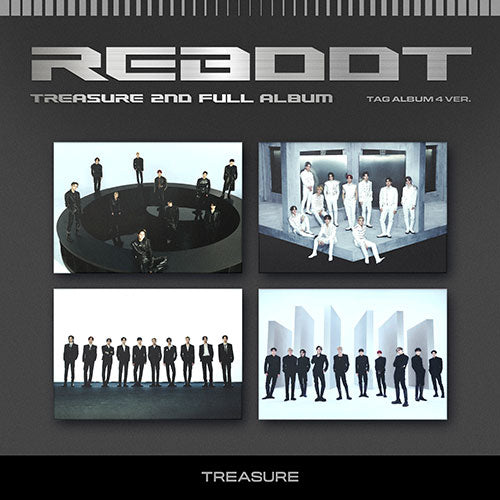 TREASURE REBOOT 2nd Album - YG Tag LP Version 4 variations main image