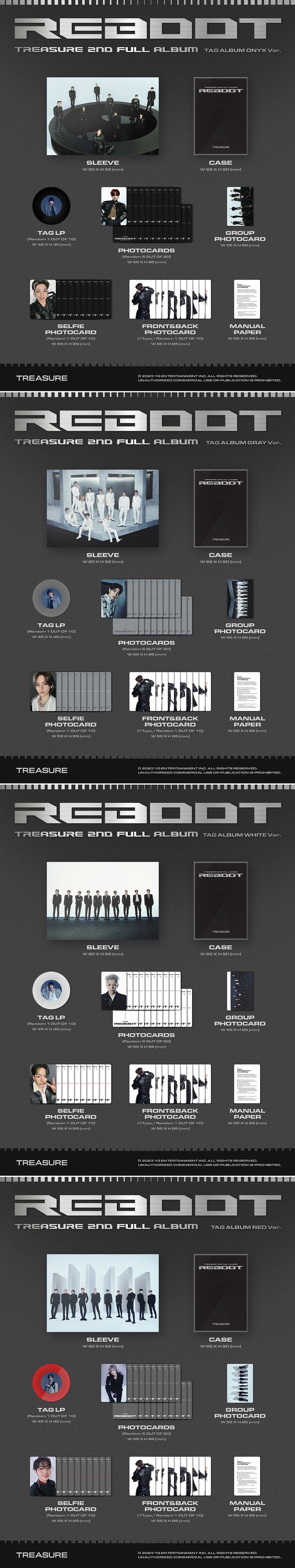 TREASURE - REBOOT [2nd Album - YG Tag LP Ver.] gallery image 1