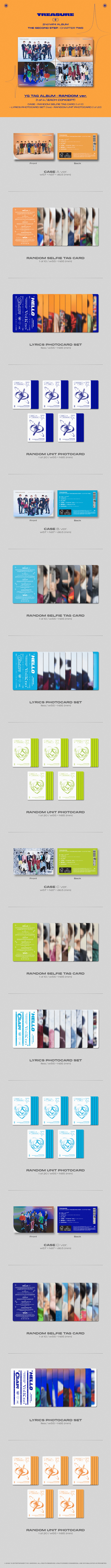 TREASURE - THE SECOND STEP : CHAPTER TWO [2nd Mini Album - YG Tag Ver.] (Random)