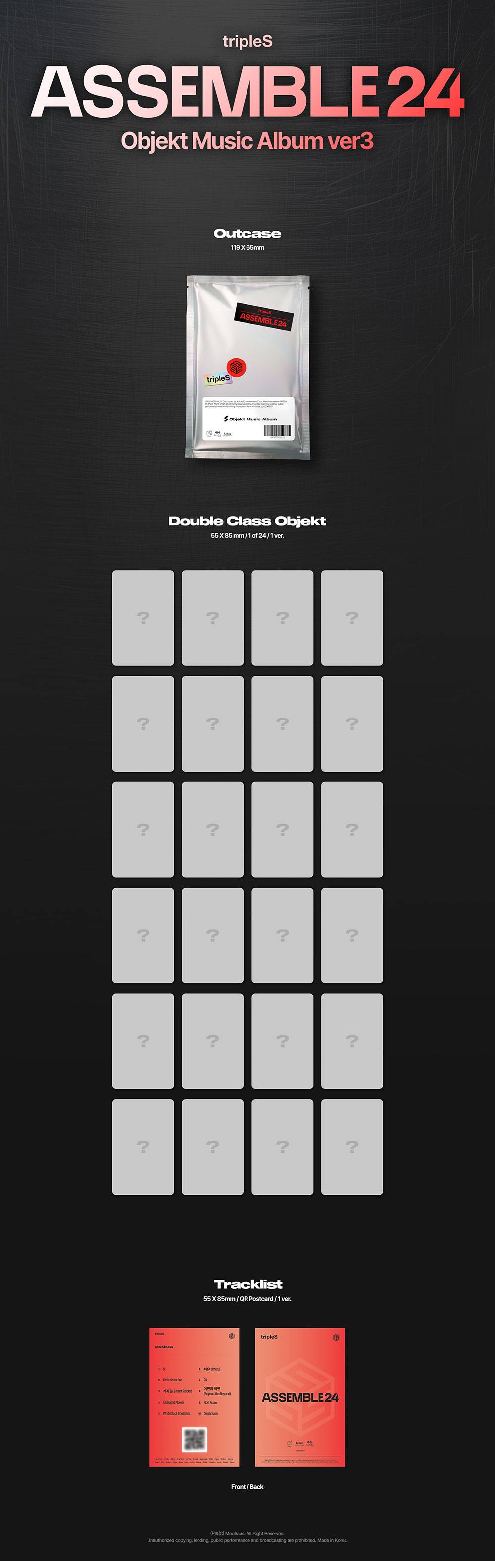 tripleS - ASSEMBLE24 [1st Album - Objekt Music Album Ver. 3]