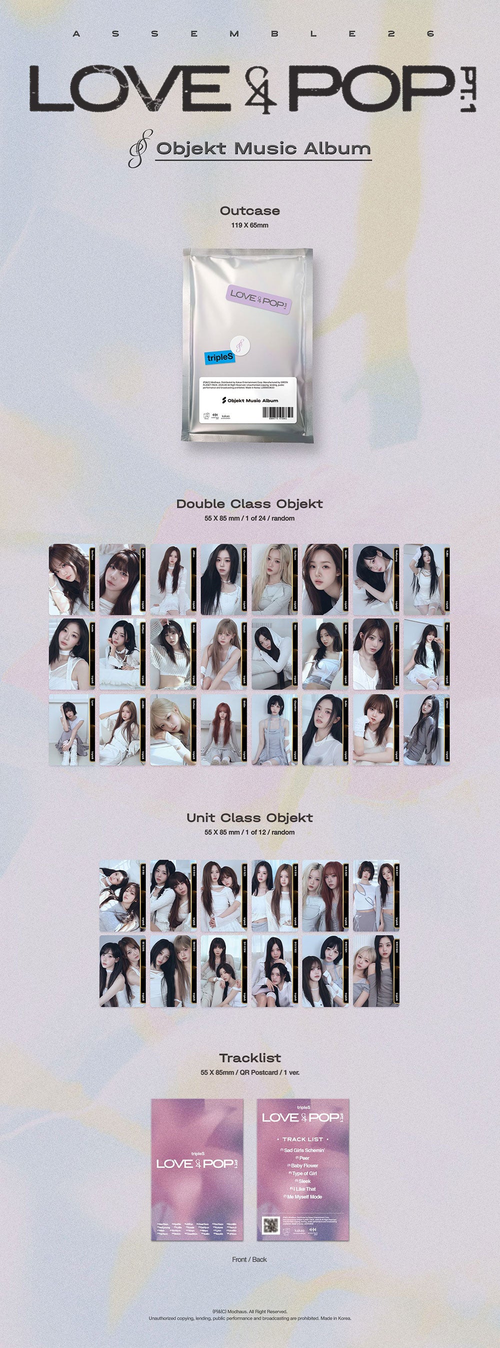 tripleS - LOVE&POP pt.1 [3rd Album - Objekt Music Album Ver.] gallery image 1