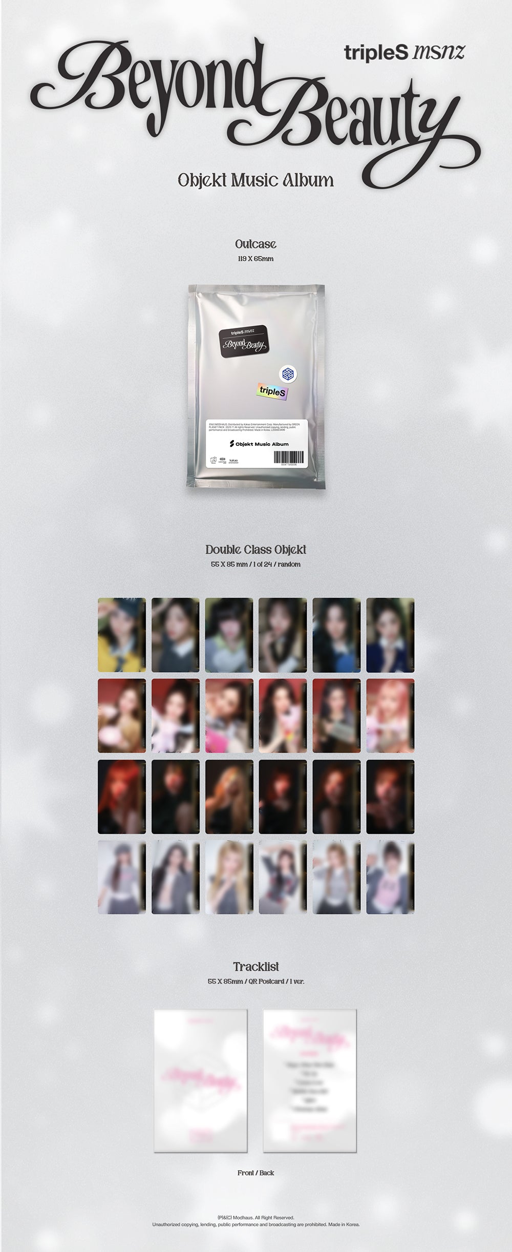 tripleS msnz - Beyond Beauty [1st Mini Album - Objekt Music Album Ver.]