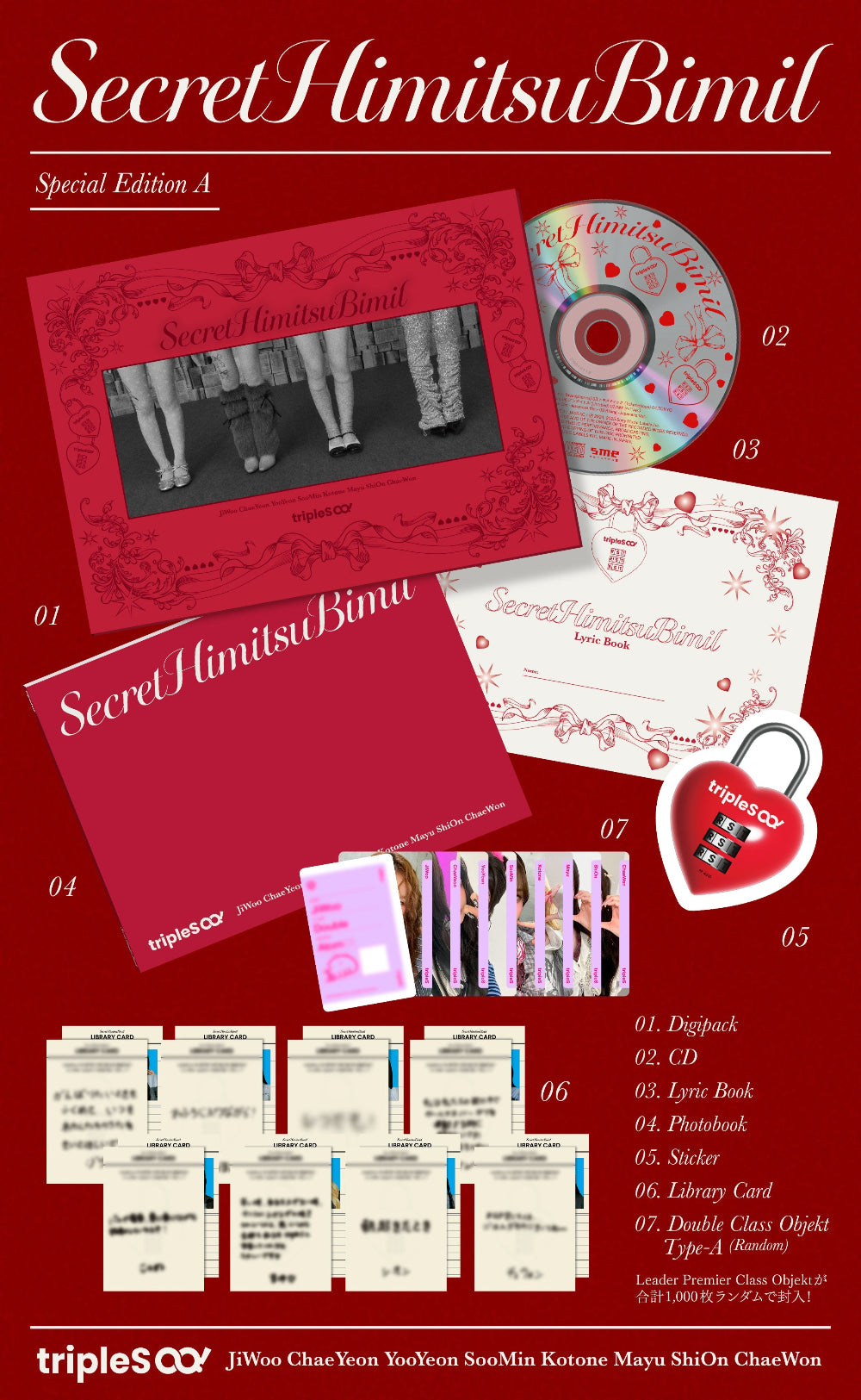 tripleS Hacchi! - SecretHimitsuBimil [1st JP EP Album - Limited Edition A]