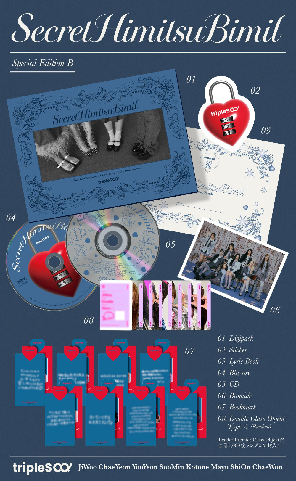 tripleS Hacchi! - SecretHimitsuBimil [1st JP EP Album - Limited Edition B]