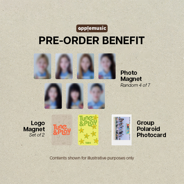 TUIDE TUNE and PLAY 1st EP Album - 4 Set Package - Apple Music POBs
