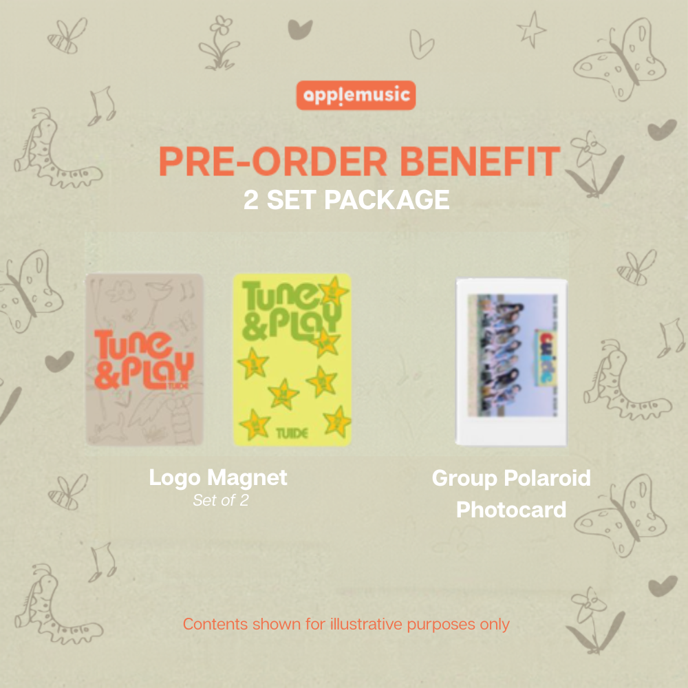 TUIDE TUNE and PLAY 1st EP Album Weverse Albums Ver - Apple Music Set POBs