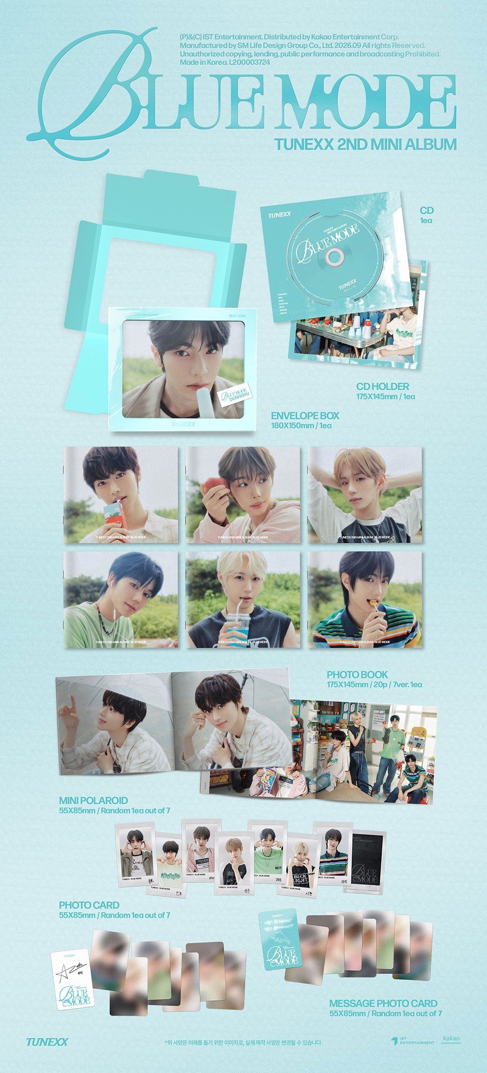 TUNEXX - BLUE MODE [2nd Mini Album - INDIVIDUAL MODE Ver.] gallery image 1