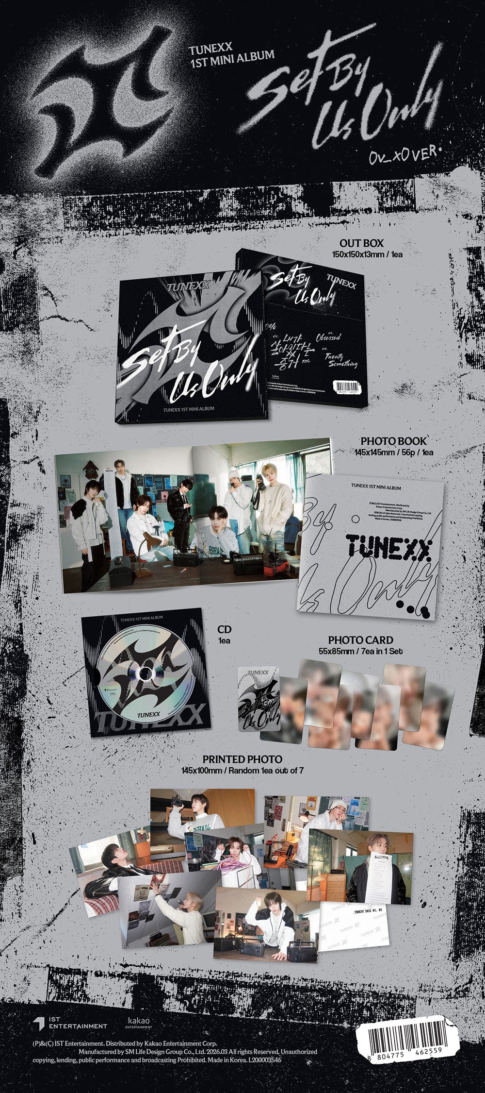 TUNEXX - SET BY US ONLY [1st Mini Album - 0v_x0 Ver.]