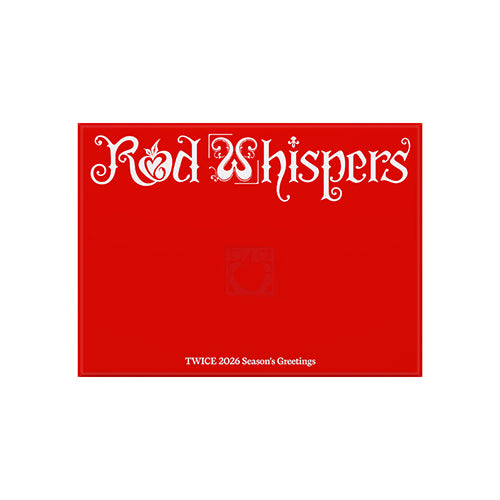 TWICE 2026 Seasons Greetings RED WHISPERS - main image