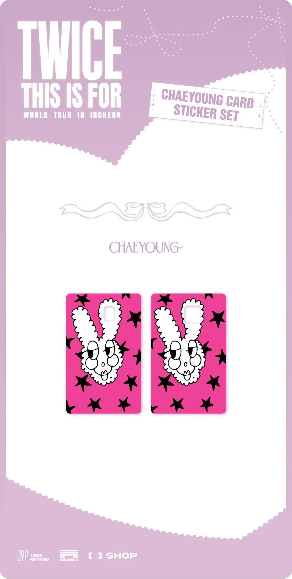 [PRE-ORDER] TWICE - CHAEYOUNG Card Sticker Set ['THIS IS FOR' World Tour in Incheon Official MD]