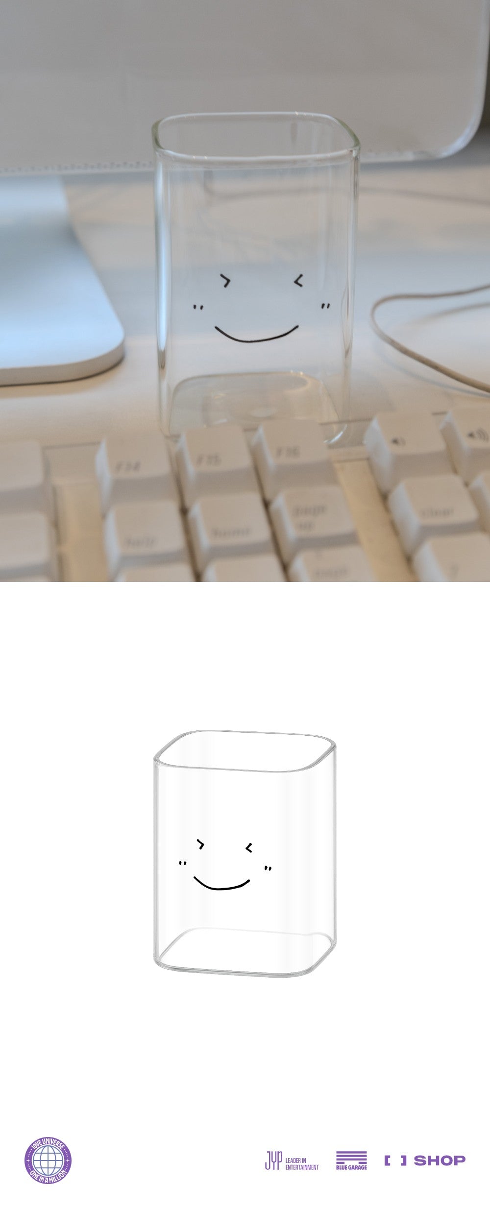 [PRE-ORDER] TWICE - DAHYUN Rectangular Glass [2025 Fanmeeting '10VE UNIVERSE' Official MD]