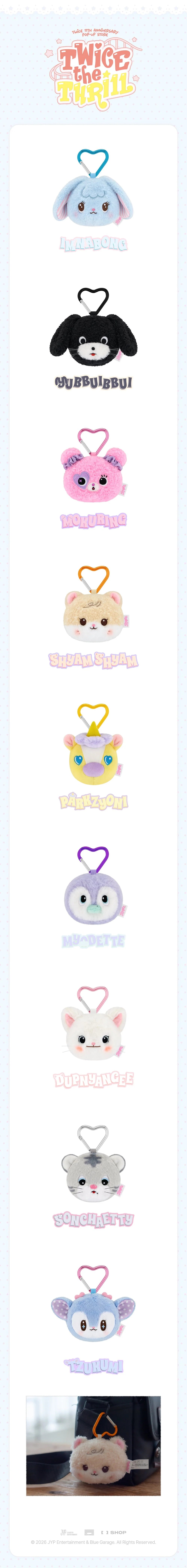 [PRE-ORDER] TWICE - Face Keyring [11th Anniversary 'TWICE the THRILL' POP-UP Official MD] gallery image 1